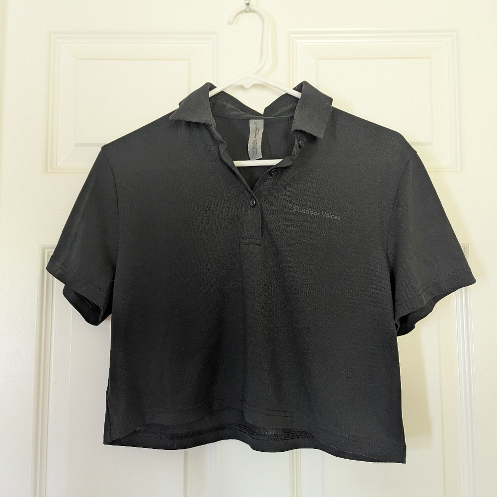 Outdoor Voices Crop Collard Shirt